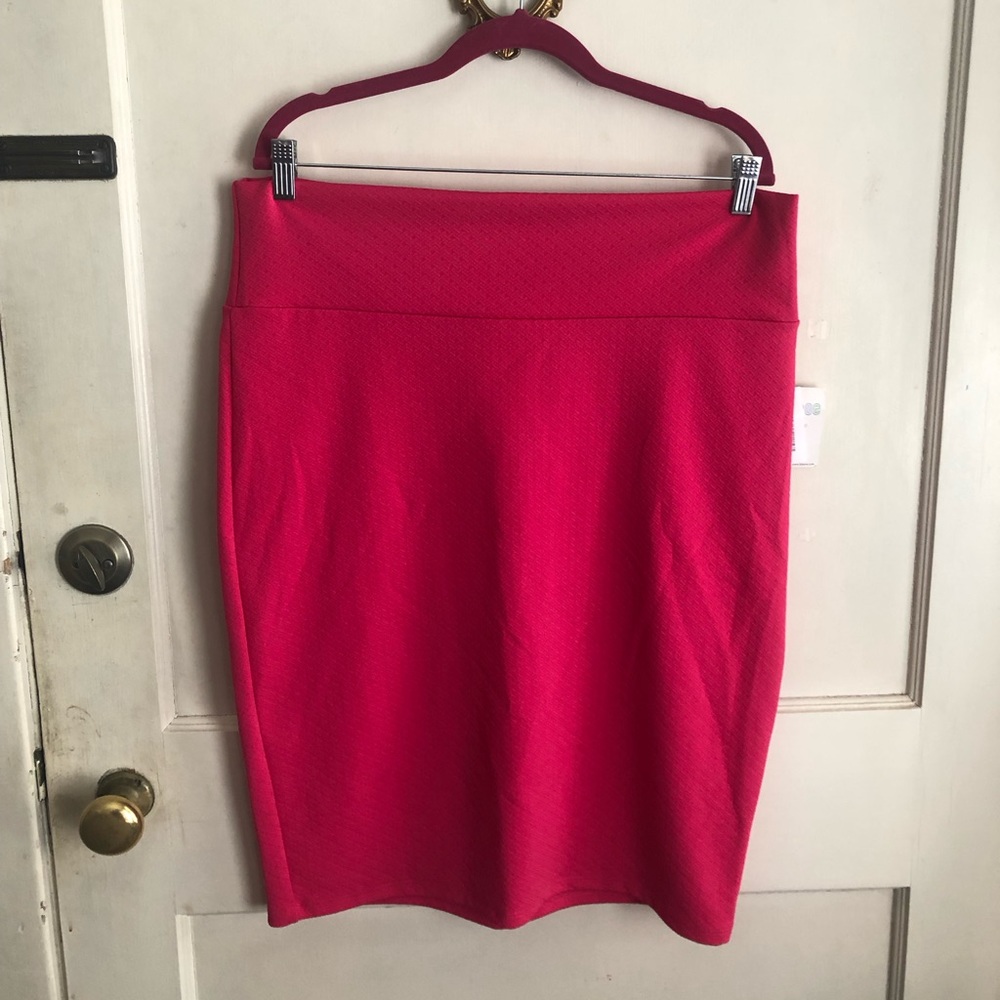 Hot pink Lularoe Cassie skirt